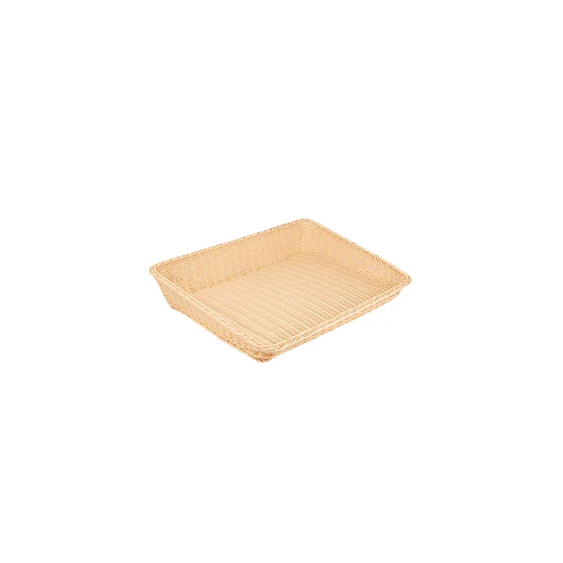 PANIER SIMILI OSIER RECTANGULAIRE 45x60x5/12 CM NATUREL PP (1 UNITÉ) PANIER SIMILI OSIER RECTANGULAIRE 45x60x5/12 CM NATUREL PP (1 UNITÉ)