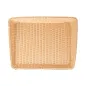 PANIER SIMILI OSIER RECTANGULAIRE 45x60x5/12 CM NATUREL PP (1 UNITÉ) PANIER SIMILI OSIER RECTANGULAIRE