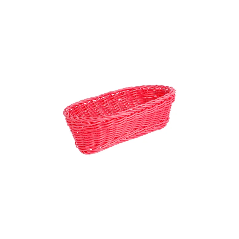 CORBEILLES SIMILAIRE OSIER ALLONGÉES   23x9x8 CM FUCHSIA PP (12 UNITÉ)