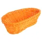 CORBEILLES SIMILAIRE OSIER ALLONGÉES 23x9x8 CM ORANGE PP (12 UNITÉ) CORBEILLES SIMILAIRE OSIER ALLONGÉES