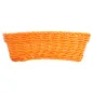 CORBEILLES SIMILAIRE OSIER ALLONGÉES 23x9x8 CM ORANGE PP (12 UNITÉ) CORBEILLES SIMILAIRE OSIER ALLONGÉES