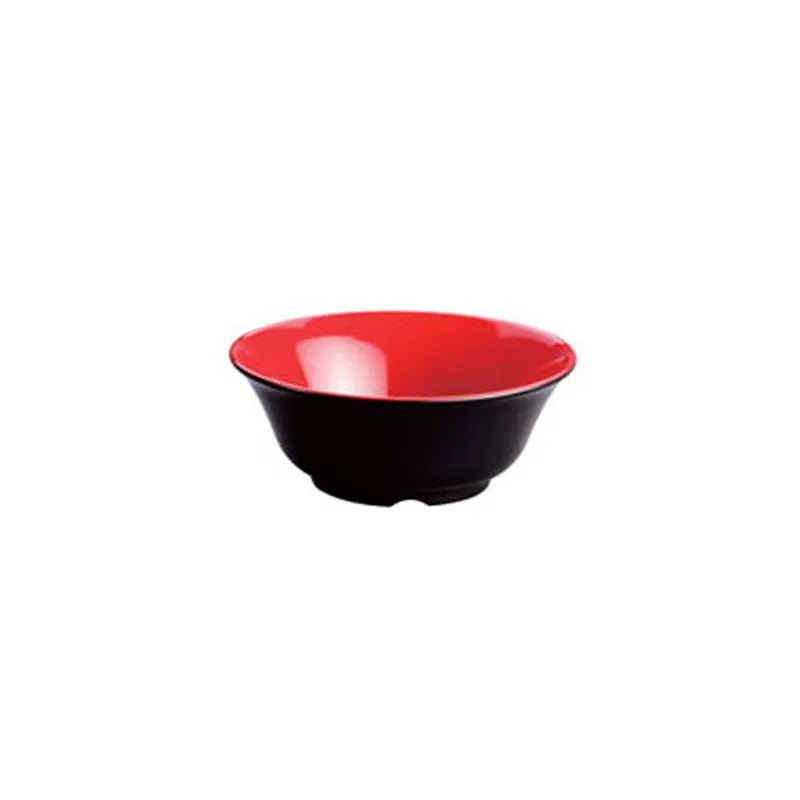BOLS NOIR/ROUGE ASAMI WARE 2600 ML Ø 25,4x10 CM MÉLAMINE (24 UNITÉ)