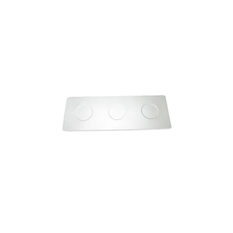 BASE 3 CAVITÉS 34,5x12 CM BLANC PORCELAINE (4 UNITÉ) BASE 3 CAVITÉS 34,5x12 CM BLANC PORCELAINE (4 UNITÉ)