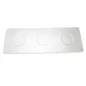 BASE 3 CAVITÉS 34,5x12 CM BLANC PORCELAINE (4 UNITÉ) BASE 3 CAVITÉS