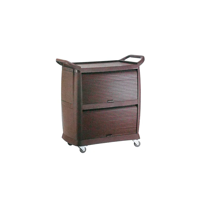 TROLLEY FERMETURES 2 CÔTÉS ARROW  98x50,5x105 CM MARRON PP (1 UNITÉ)