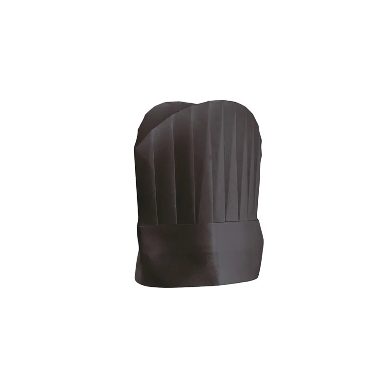 TOQUES DE CHEF À CALOTTE ARRONDIE 25 CM NOIR AIRLAID (10 UNITÉ) TOQUES DE CHEF À CALOTTE ARRONDIE 25 CM NOIR AIRLAID (10 UNITÉ)