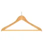 CINTRES ANTI VOL 44,5x1,2x20,5 CM NATUREL BOIS (48 UNITÉ) CINTRES ANTI VOL