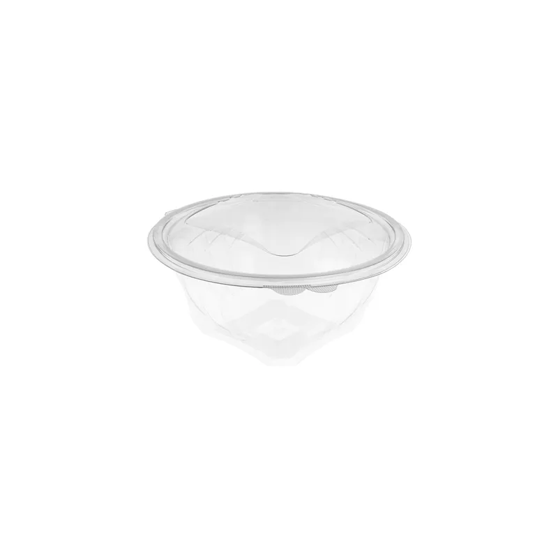 SALADIERS AVEC CHARNIÈRE  1500 ML Ø 18,2x12,1 CM TRANSPARENT RPET (300 UNITÉ)