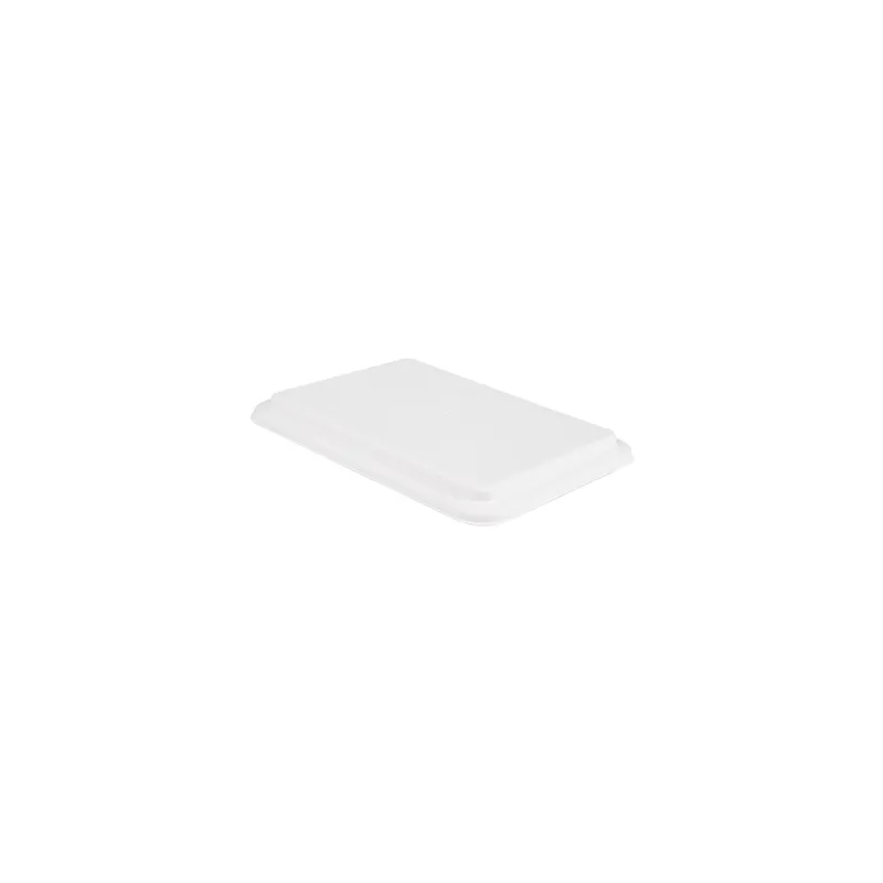 COUVERCLE POUR CODE 194.27 BIONIC  23,8x17,5x1,9 cm BLANC BAGASSE (400 UNITÉ)
