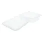 RÉCIPIENTS PÂTISSERIES + COUVERCLE 600 ML 14x14x7,2 CM TRANSPARENT RPET (700 UNITÉ) RÉCIPIENTS PÂTISSERIES + COUVERCLE