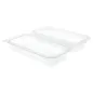 RÉCIPIENTS PÂTISSERIES + COUVERCLE 750 ML 10,8x20,5x7,5 CM TRANSPARENT RPET (600 UNITÉ) RÉCIPIENTS PÂTISSERIES + COUVERCLE