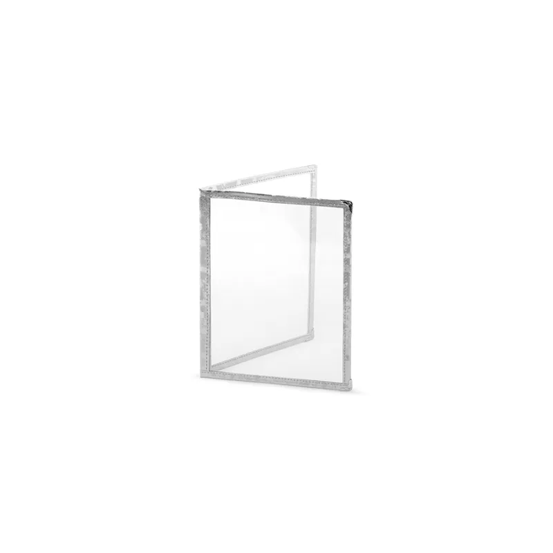 MENU "AMÉRICAIN" DIN-A5 2 CORPS ARGENTE PVC (1 UNITÉ) MENU "AMÉRICAIN" DIN-A5 2 CORPS ARGENTE PVC (1 UNITÉ)