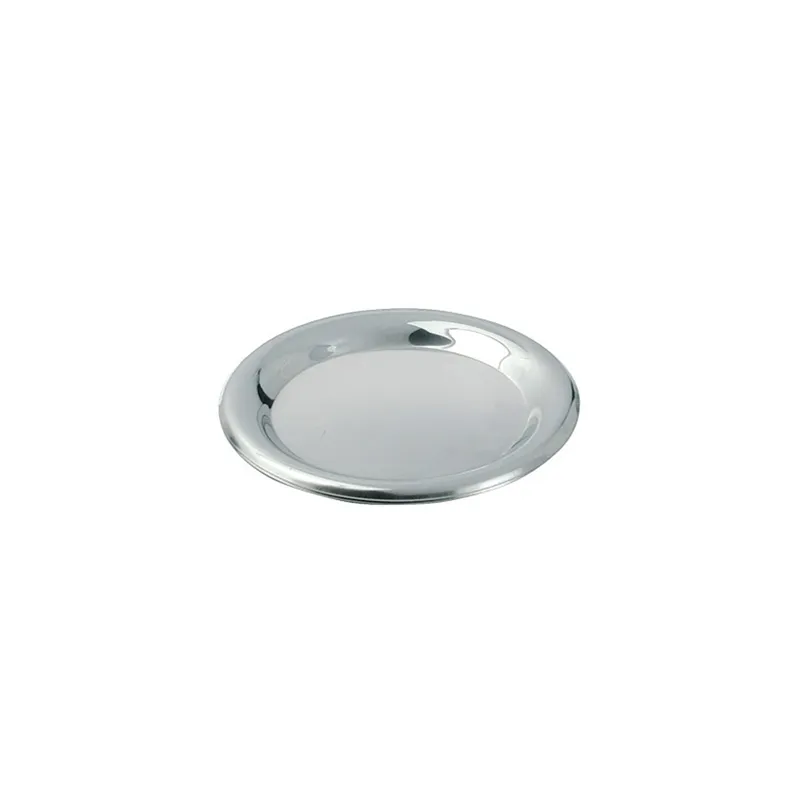 PLATEAUX POURBOIRE   Ø 14 CM ARGENTE INOX (1 UNITÉ)