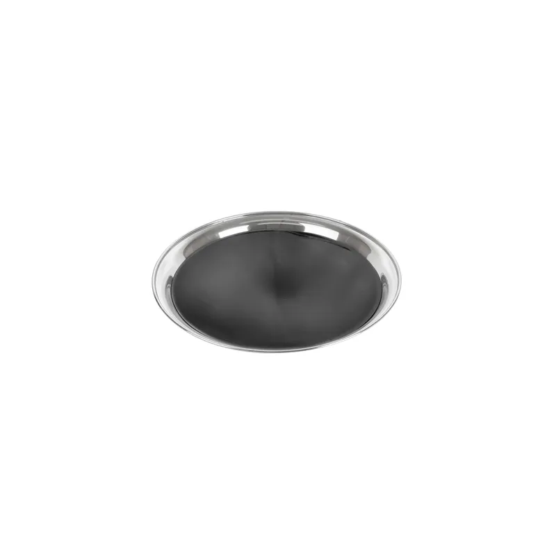 PLATEAUX SERVEUR   Ø 40 CM ARGENTE INOX (10 UNITÉ)