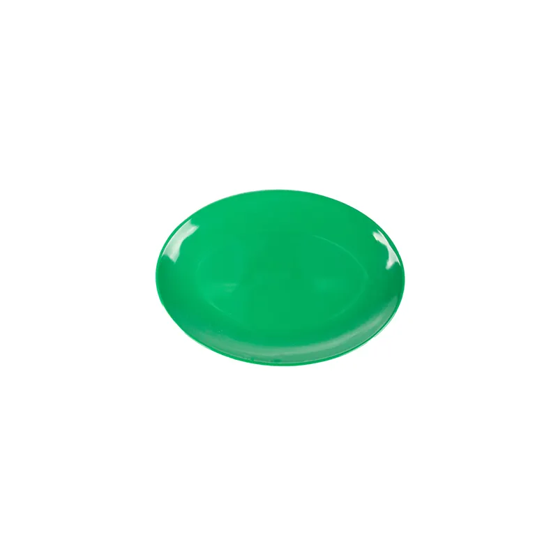 ASSIETTES OVALES   25,5x18 CM VERT MÉLAMINE (15 UNITÉ)