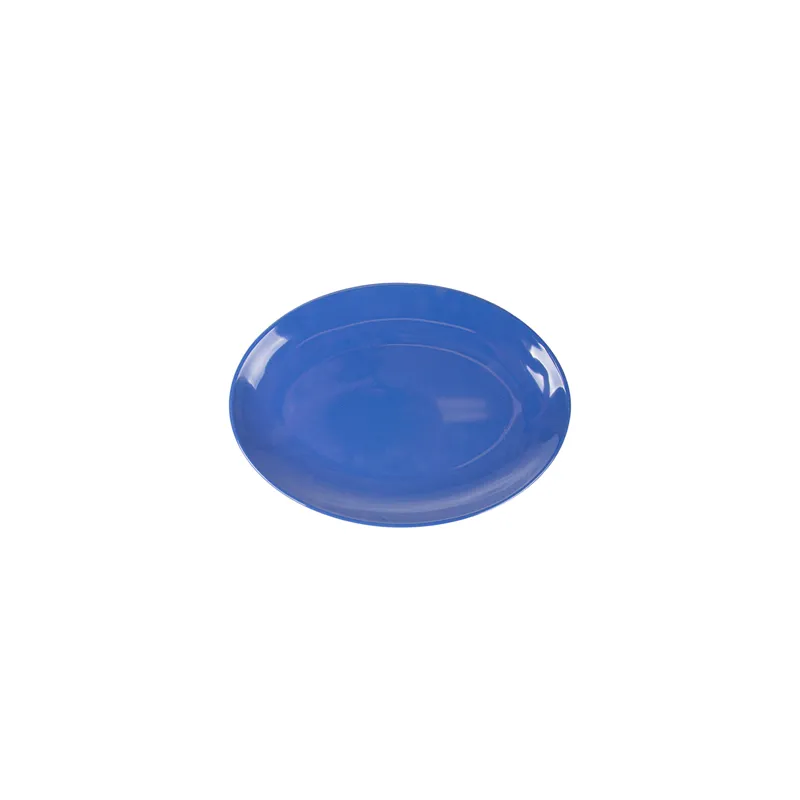 ASSIETTES OVALES ASAMI WARE  25,5x18 CM BLEU MÉLAMINE (15 UNITÉ)