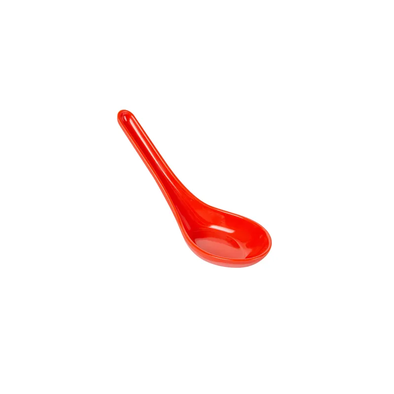 CUILLÈRES CHINOISES ASAMI WARE  14x4,2x4,5 CM ROUGE MÉLAMINE (100 UNITÉ)