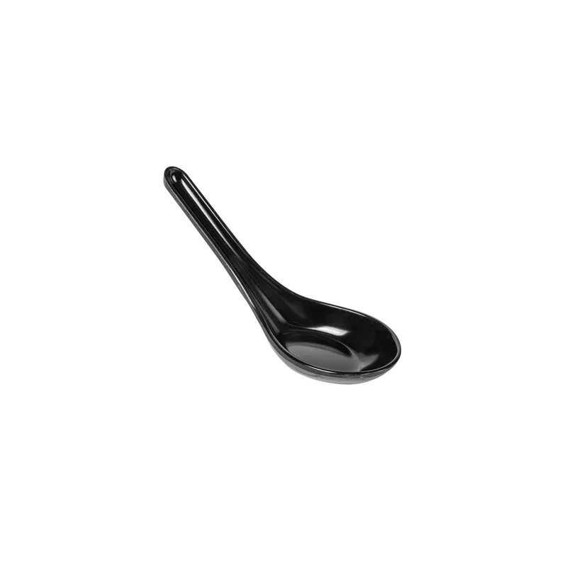 CUILLÈRES CHINOISES ASAMI WARE  14x4,2x4,5 CM NOIR MÉLAMINE (100 UNITÉ)