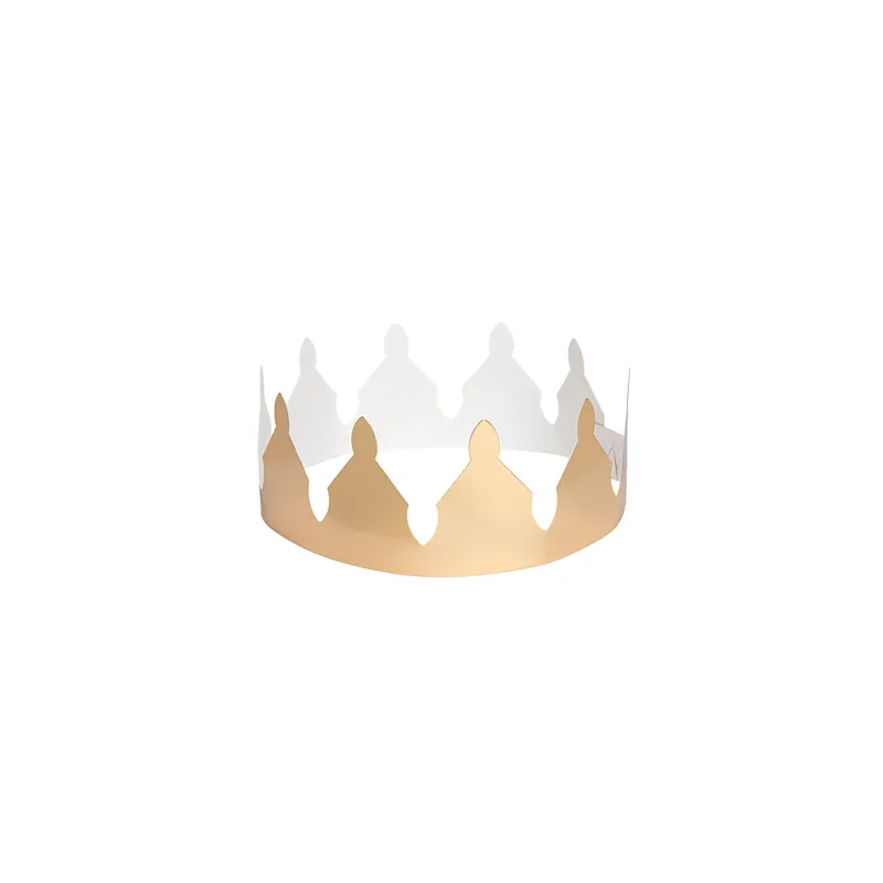 COURONNE DES ROIS MAGES  265 G/M2 63x6,5 CM DORE CARTON (100 UNITÉ)