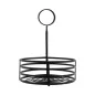 BASKET CONDIMENTS Ø 15,5x20 CM NOIR ACIER (1 UNITÉ) BASKET CONDIMENTS