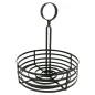 BASKET CONDIMENTS Ø 20x20 CM NOIR ACIER (1 UNITÉ) BASKET CONDIMENTS