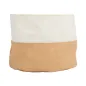 CORBEILLES PAIN CRÈME/MARRON Ø 19x10 CM COTON (12 UNITÉ) CORBEILLES PAIN CRÈME/MARRON