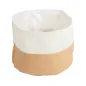 CORBEILLES PAIN CRÈME/MARRON Ø 19x10 CM COTON (12 UNITÉ) CORBEILLES PAIN CRÈME/MARRON