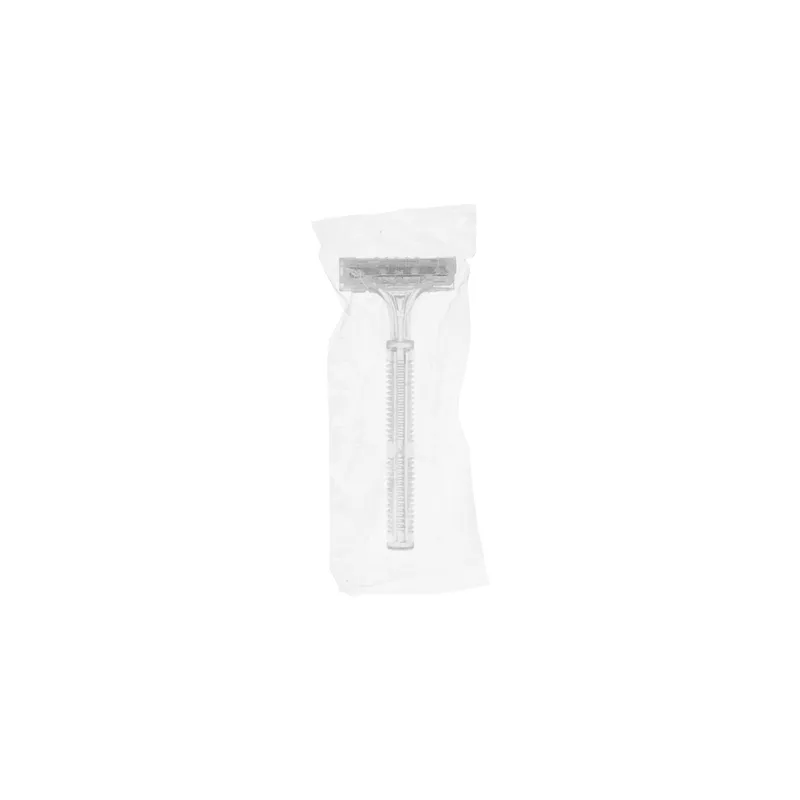 RASOIRS EN SACHET INDIVIDUEL   10 CM TRANSPARENT HDPE (100 UNITÉ)