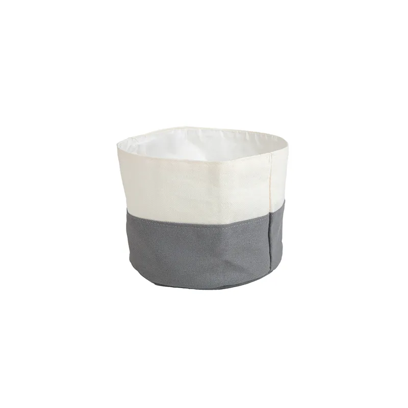 CORBEILLES PAIN CRÈME/GRIS Ø 19x10 CM COTON (12 UNITÉ) CORBEILLES PAIN CRÈME/GRIS Ø 19x10 CM COTON (12 UNITÉ)
