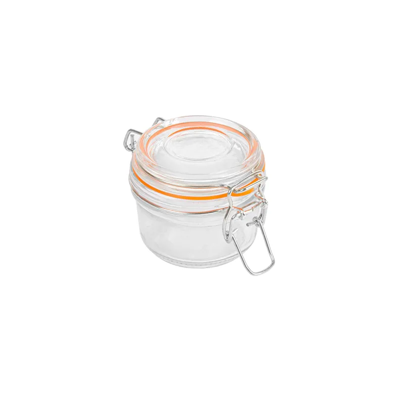 RÉCIPIENT STOCKAGE + FERMETURE CLIP WAKI GLASS 125 ML Ø 8,3x7 CM TRANSPARENT VERRE (48 UNITÉ) RÉCIPIENT STOCKAGE + FERMETURE CLIP WAKI GLASS 125 ML Ø 8,3x7 CM TRANSPARENT VERRE (48 UNITÉ)
