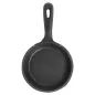 SAUTEUSE ÉMAILLÉE 100 ml Ø 10(17,3)x2,4 CM NOIR FER (12 UNITÉ) SAUTEUSE ÉMAILLÉE