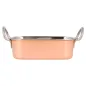 MINI BACS AVEC ANSES ARTINOX 14,5x9,5x4,5 CM CUIVRE INOX (6 UNITÉ) MINI BACS AVEC ANSES