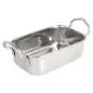 MINI BACS AVEC ANSES ARTINOX 14,5x9,5x4,5 CM ARGENTE INOX (6 UNITÉ) MINI BACS AVEC ANSES