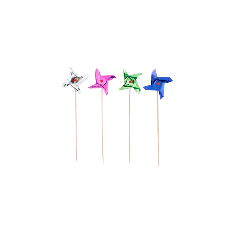 DÉCORS POUR GLACES - MOULIN   15 (h) CM ASSORTI BOIS (100 UNITÉ)