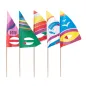 DÉCORS POUR GLACES - VOILE SURF 18 (h) CM ASSORTI BOIS (100 UNITÉ) DÉCORS POUR GLACES - VOILE SURF