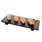 BASE SUSHI BAMBOO 30x11x2,5 CM NOIR BAMBOU (1 UNITÉ) BASE SUSHI