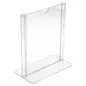 PORTE MENUS DE TABLE DIN-A7 7,4x10,5 CM TRANSPARENT PS (1 UNITÉ) PORTE MENUS DE TABLE DIN-A7