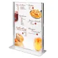 PORTE MENUS DE TABLE DIN-A7 7,4x10,5 CM TRANSPARENT PS (1 UNITÉ) PORTE MENUS DE TABLE DIN-A7