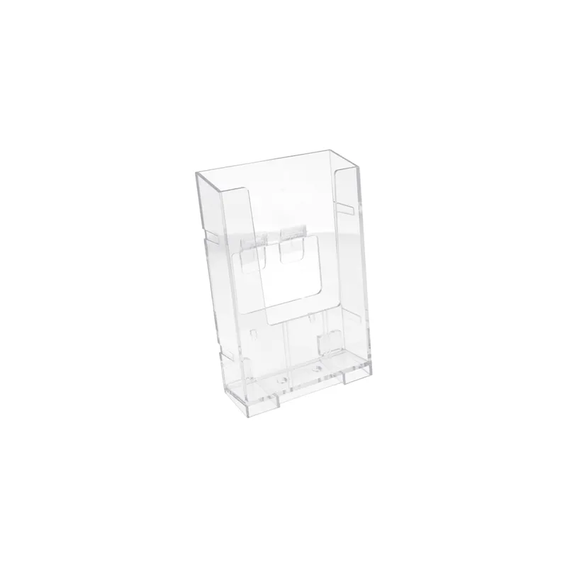 PORTE BROCHURES 1/3 DIN-A4   10,5x6,5x15,7 CM TRANSPARENT PS (12 UNITÉ)