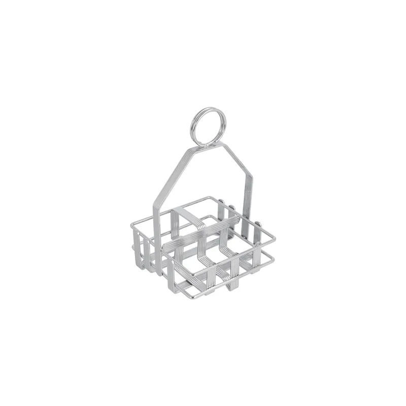 RACK POUR CONDIMENTS 10,5x10,5x17 CM ARGENTE LAITON (1 UNITÉ) RACK POUR CONDIMENTS 10,5x10,5x17 CM ARGENTE LAITON (1 UNITÉ)