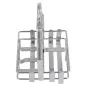RACK POUR CONDIMENTS 10,5x10,5x17 CM ARGENTE LAITON (1 UNITÉ) RACK POUR CONDIMENTS