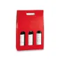 30 U. BOÎTES 3 BOUTEILLES 27x9x38,5 CM ROUGE CARTON (1 UNITÉ) 30 U. BOÎTES 3 BOUTEILLES