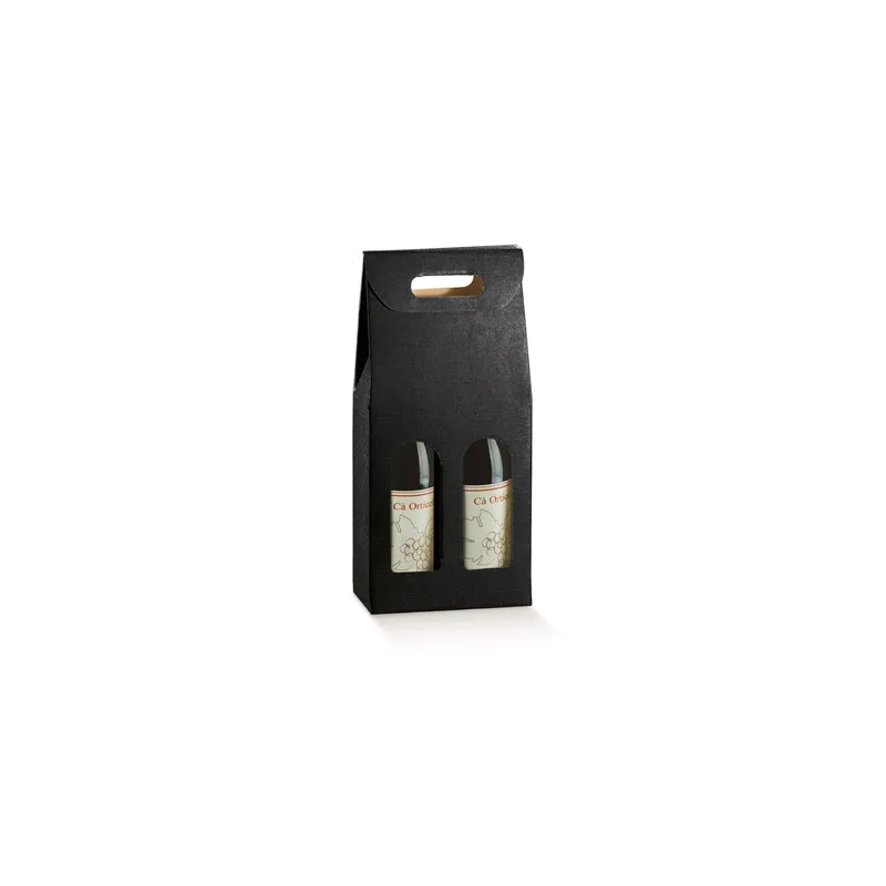 30 U. CARTONS 2 BOUTEILLES 18x9x38,5 CM NOIR CARTON (1 UNITÉ) 30 U. CARTONS 2 BOUTEILLES 18x9x38,5 CM NOIR CARTON (1 UNITÉ)