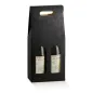 30 U. CARTONS 2 BOUTEILLES 18x9x38,5 CM NOIR CARTON (1 UNITÉ) 30 U. CARTONS 2 BOUTEILLES