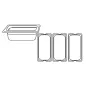 BAC GASTRONORM 1/3 3,2 L 32,5x17,6x10 CM TRANSPARENT POLYCARBONATE (1 UNITÉ) BAC GASTRONORM 1/3