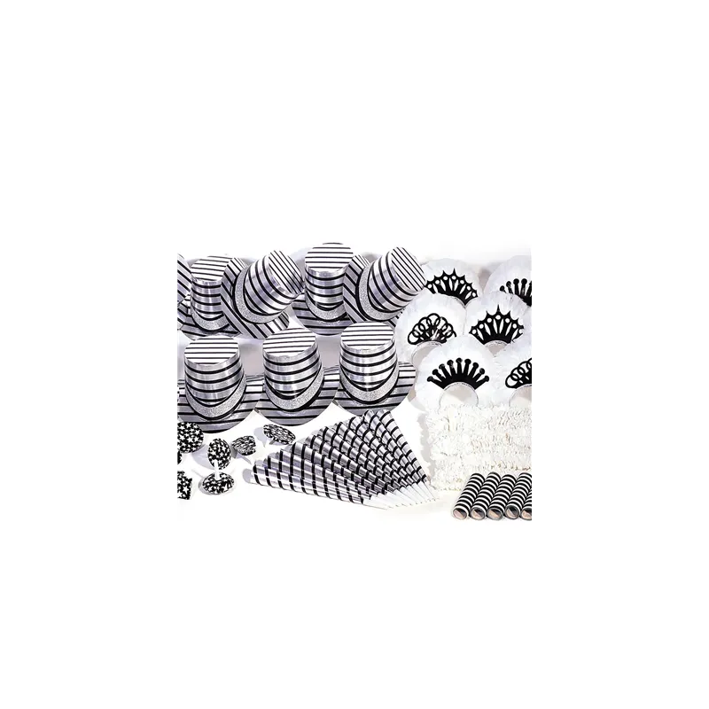 COTILLON 20 PERSONNES "STRIPS"   29x25x48 CM ASSORTI (1 UNITÉ)