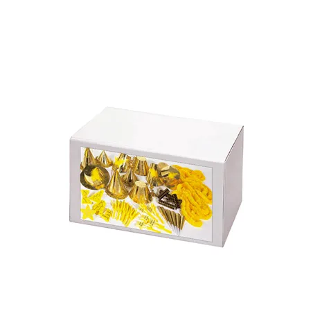 ASSORTIMENT COTILLON HOLOGRAFIQUE 20 PERSONNES   OR (1 UNITÉ)