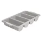 RÉCIPIENT COUVERTS GASTRONORM 1/1 53,5x30x10 CM GRIS PP (1 UNITÉ) RÉCIPIENT COUVERTS GASTRONORM 1/1