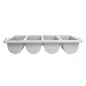 RÉCIPIENT COUVERTS GASTRONORM 1/1 53,5x30x10 CM GRIS PP (1 UNITÉ) RÉCIPIENT COUVERTS GASTRONORM 1/1