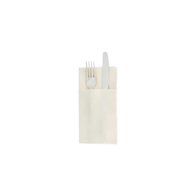 SERVIETTES KANGOUROU LIKE LINEN  70 G/M2 40x40 CM CREME SPUNLACE (700 UNITÉ)